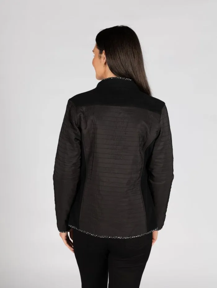 CLAUDIA C Black Fleece Jacket