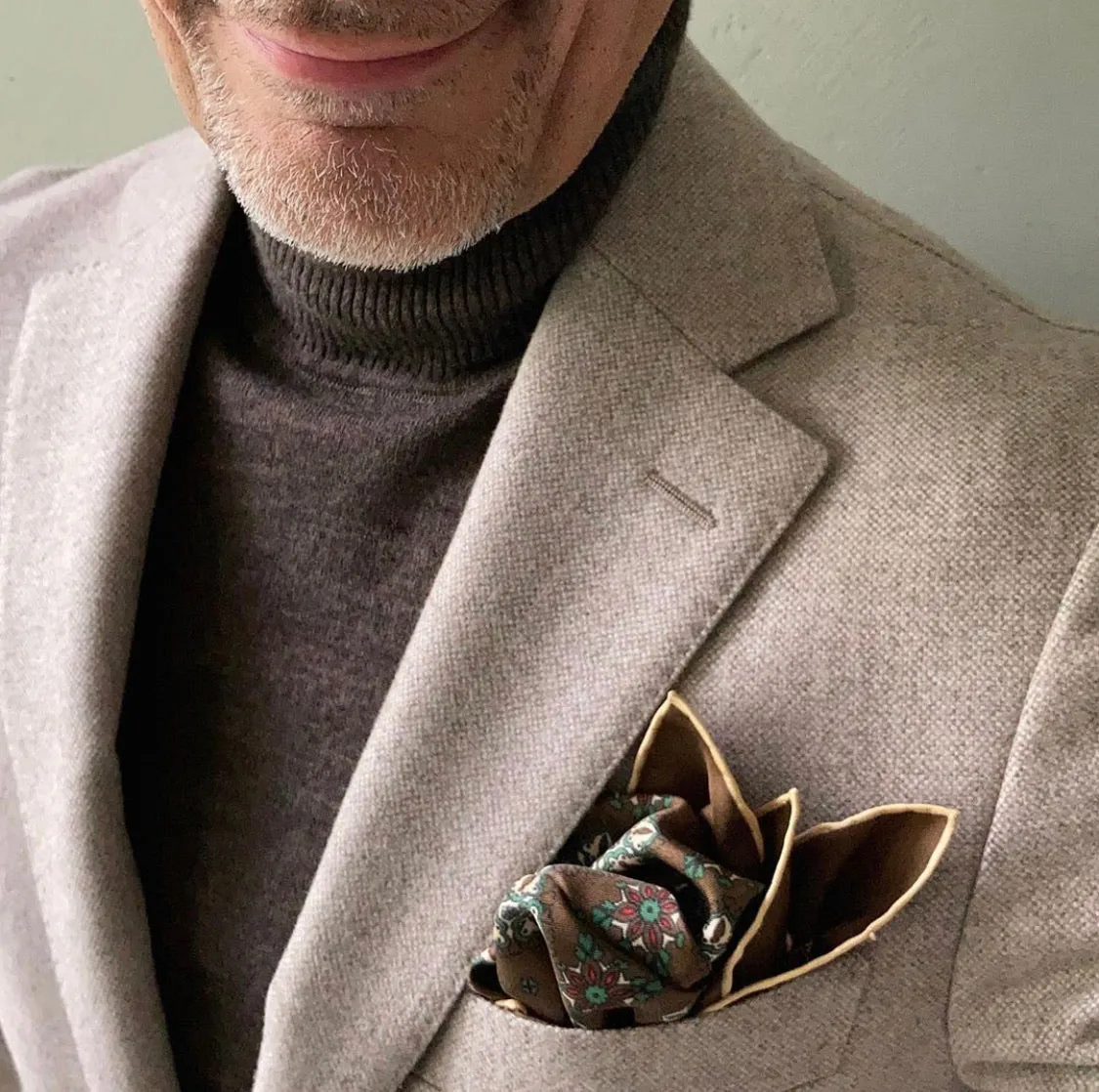 Cocoa Beans Amarone Pocket Square