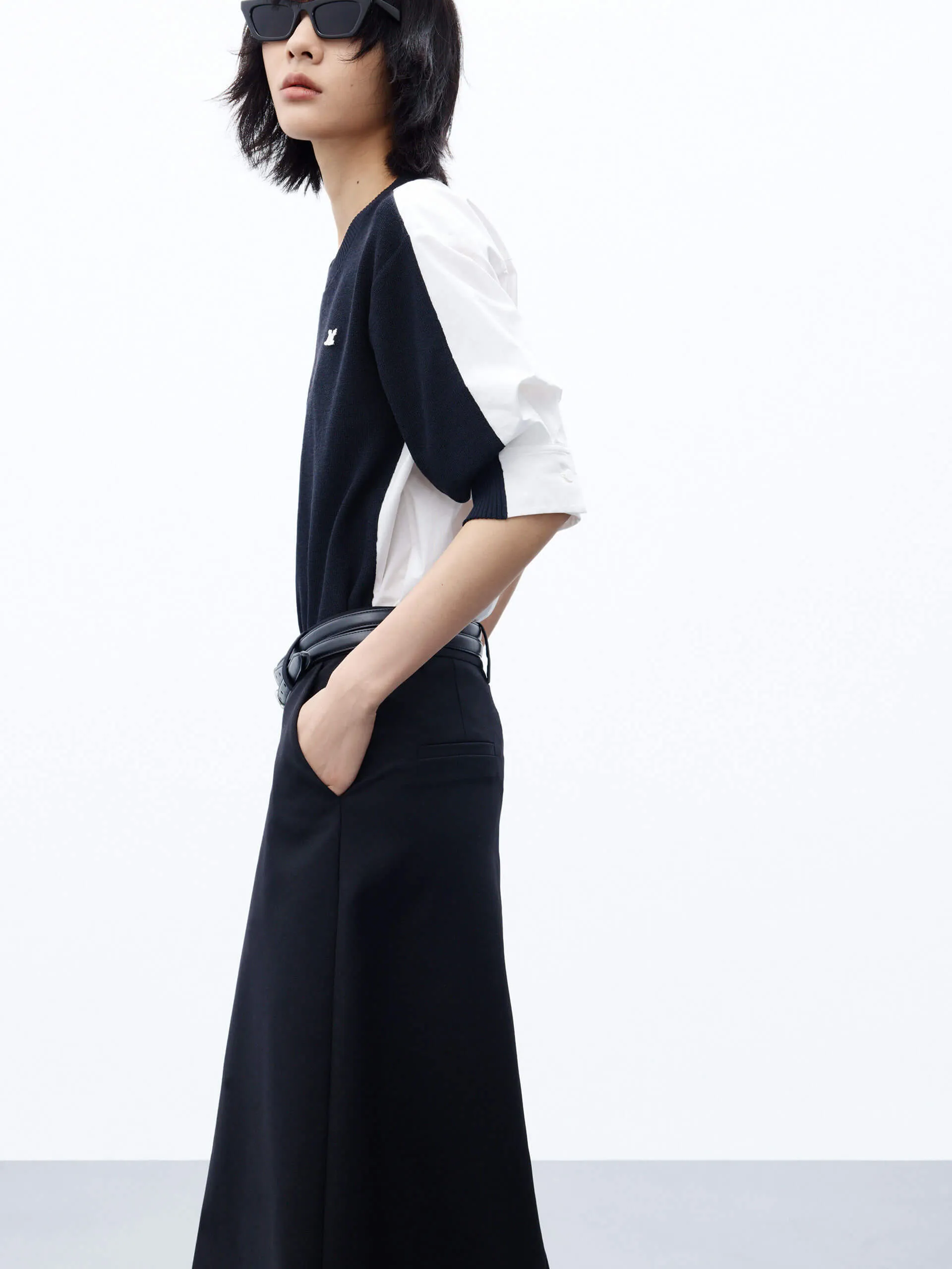 Color Block Layered Top