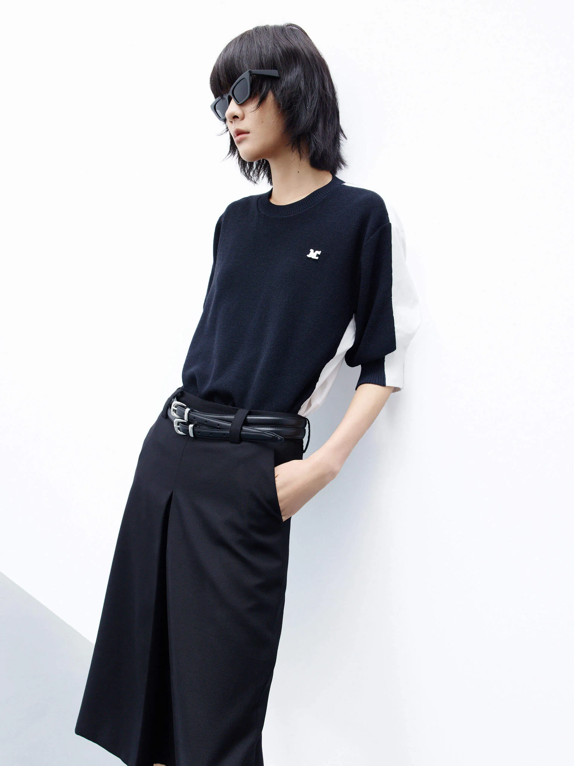 Color Block Layered Top