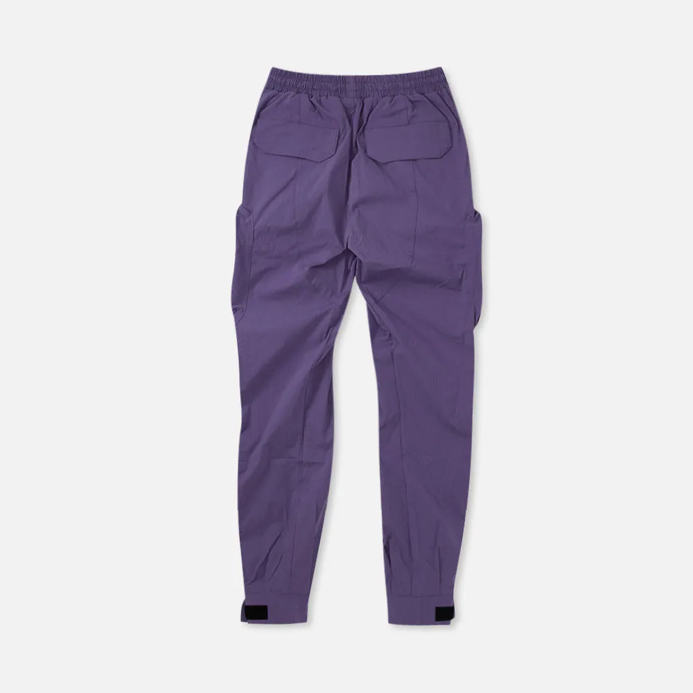 Combat Nylon Joggers Purple