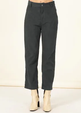 Corduroy Cropped Sailor Pants