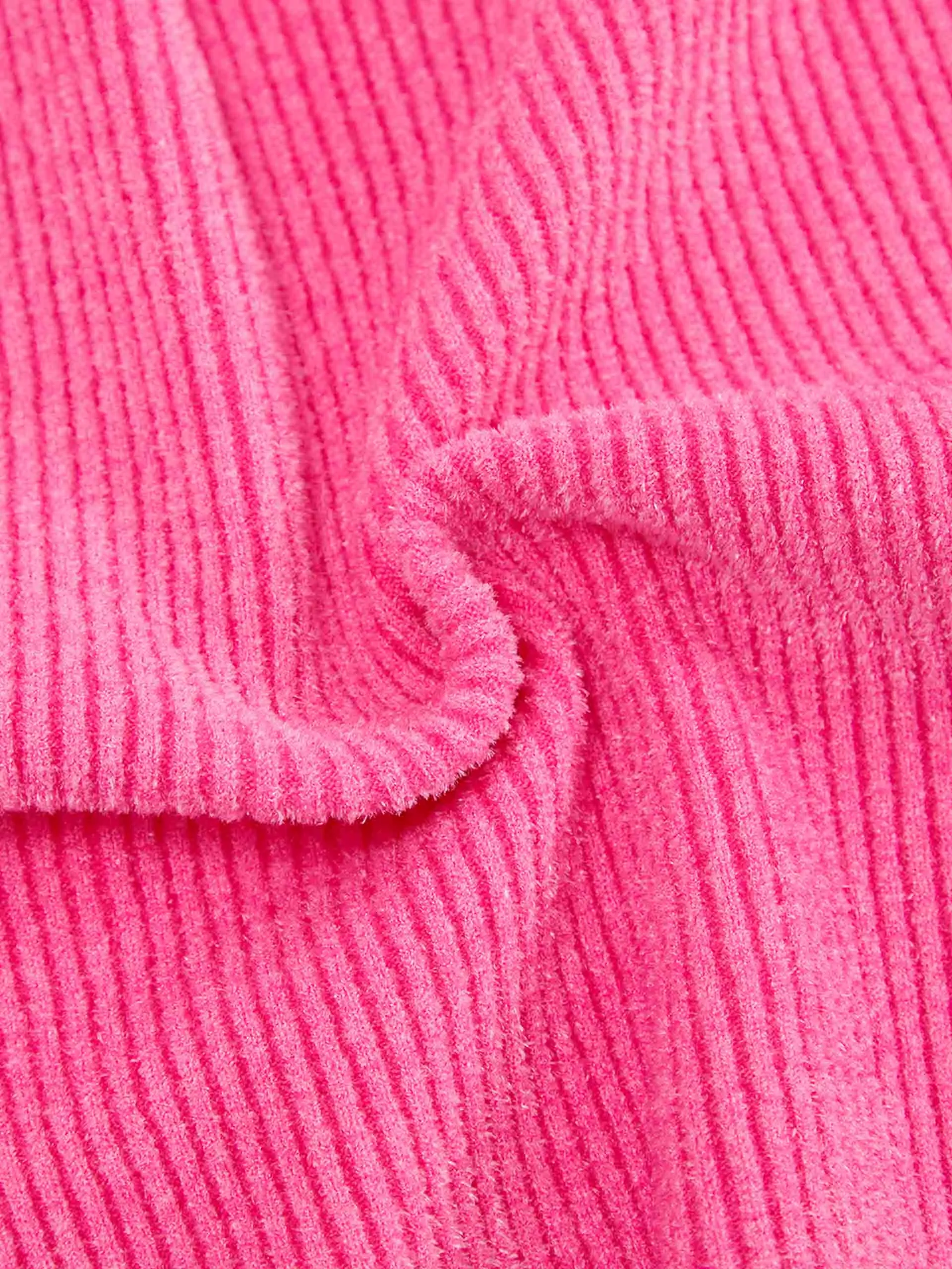 Cross Front Ribbed Knit Top
