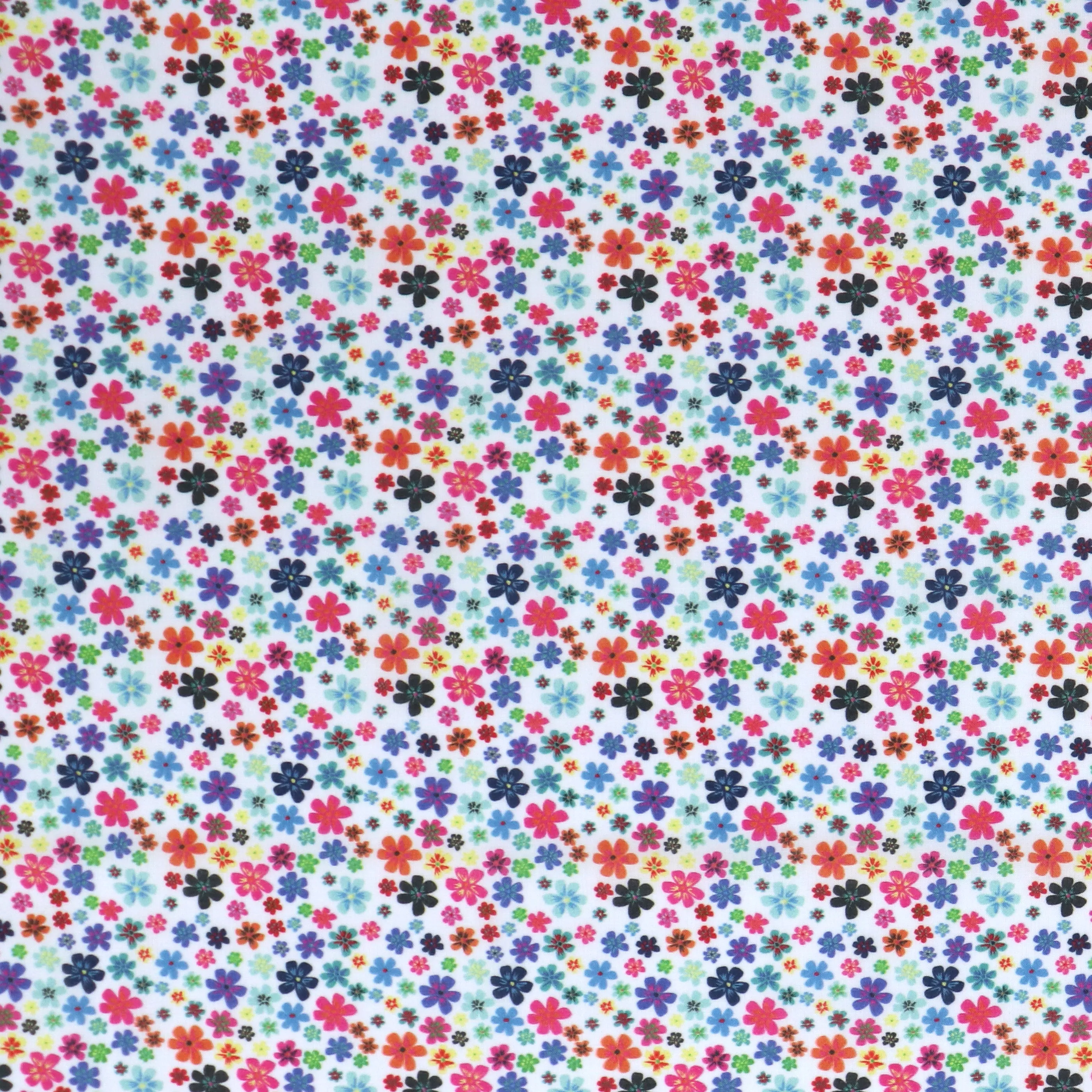 Deadstock Cotton Lawn - Rainbow Ditsy Floral