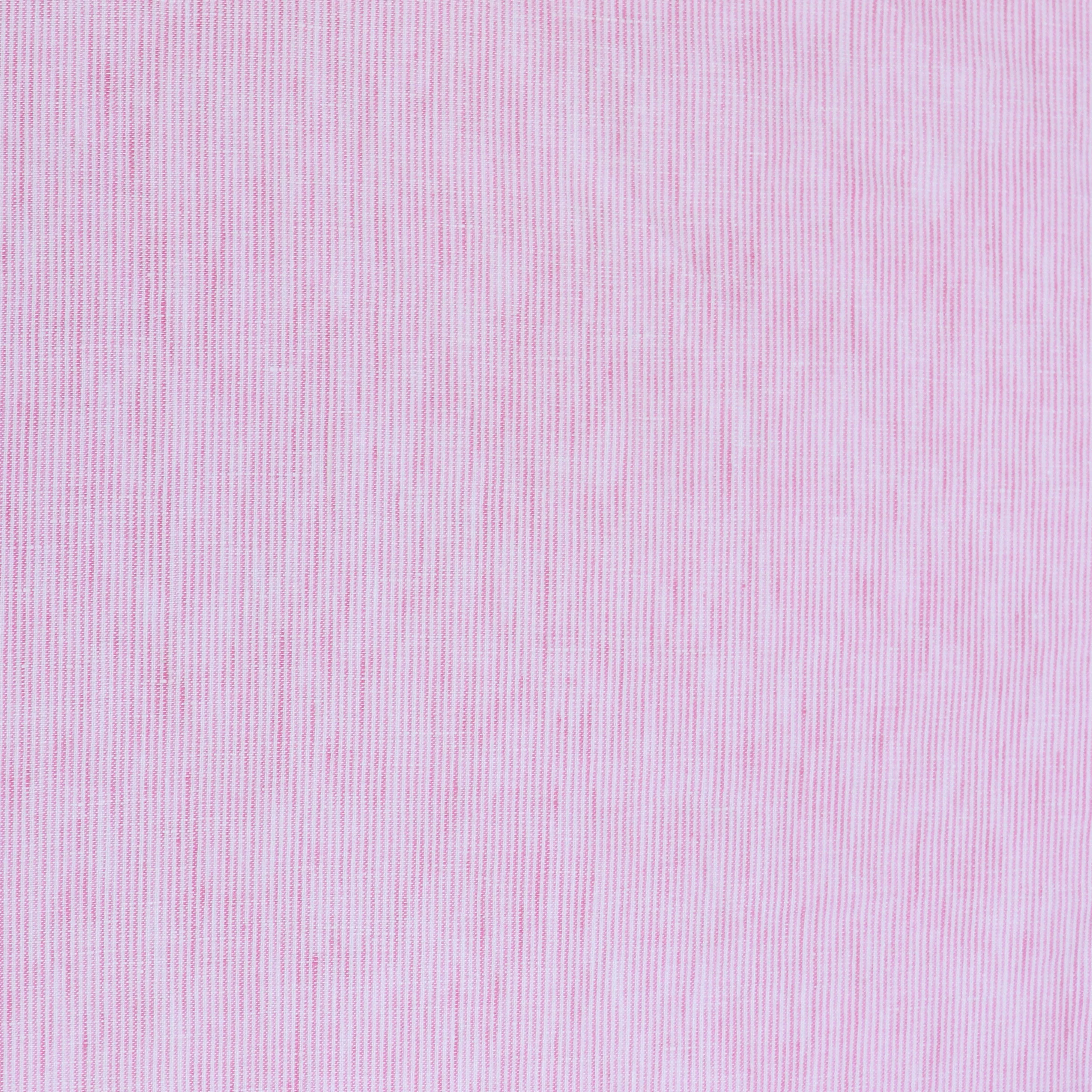 Deadstock Linen - Yarn Dyed Thin Pink Stripe