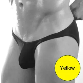 Don Moris Plain Bikini Underwear Yellow Size S