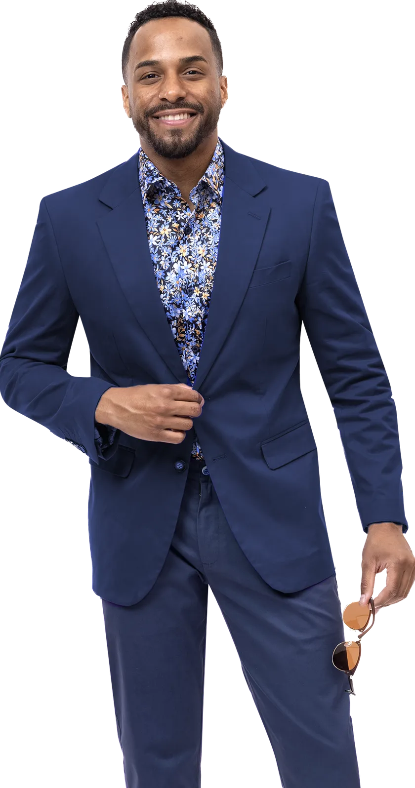 EJ Samuel Midnight Solid Chino Blazer CHJ01