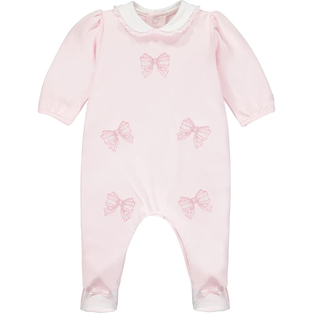 Emile et Rose - Pink romper with pull on hat 1929 Winter