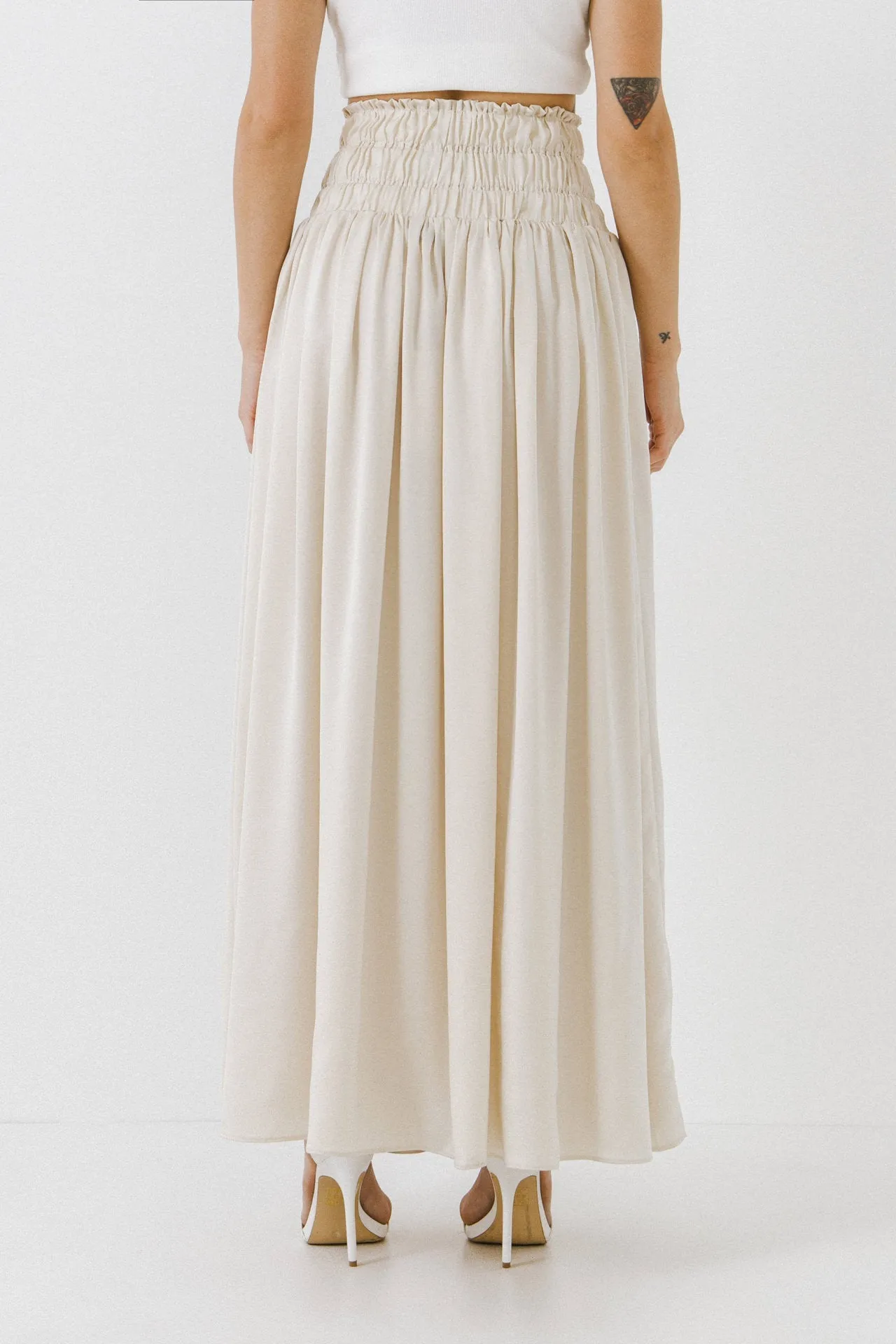 Endless Rose - Elastic Waist Maxi Skirt