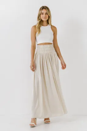 Endless Rose - Elastic Waist Maxi Skirt