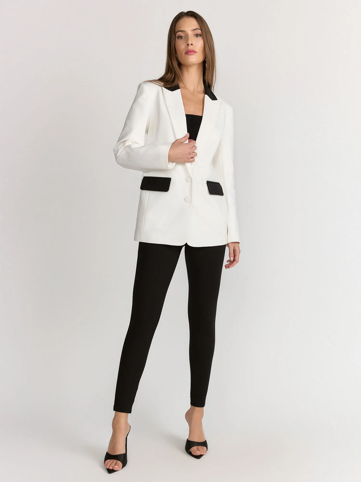 Endless Rose Long Sleeve Colorblock Collared Blazer - Brands We Love