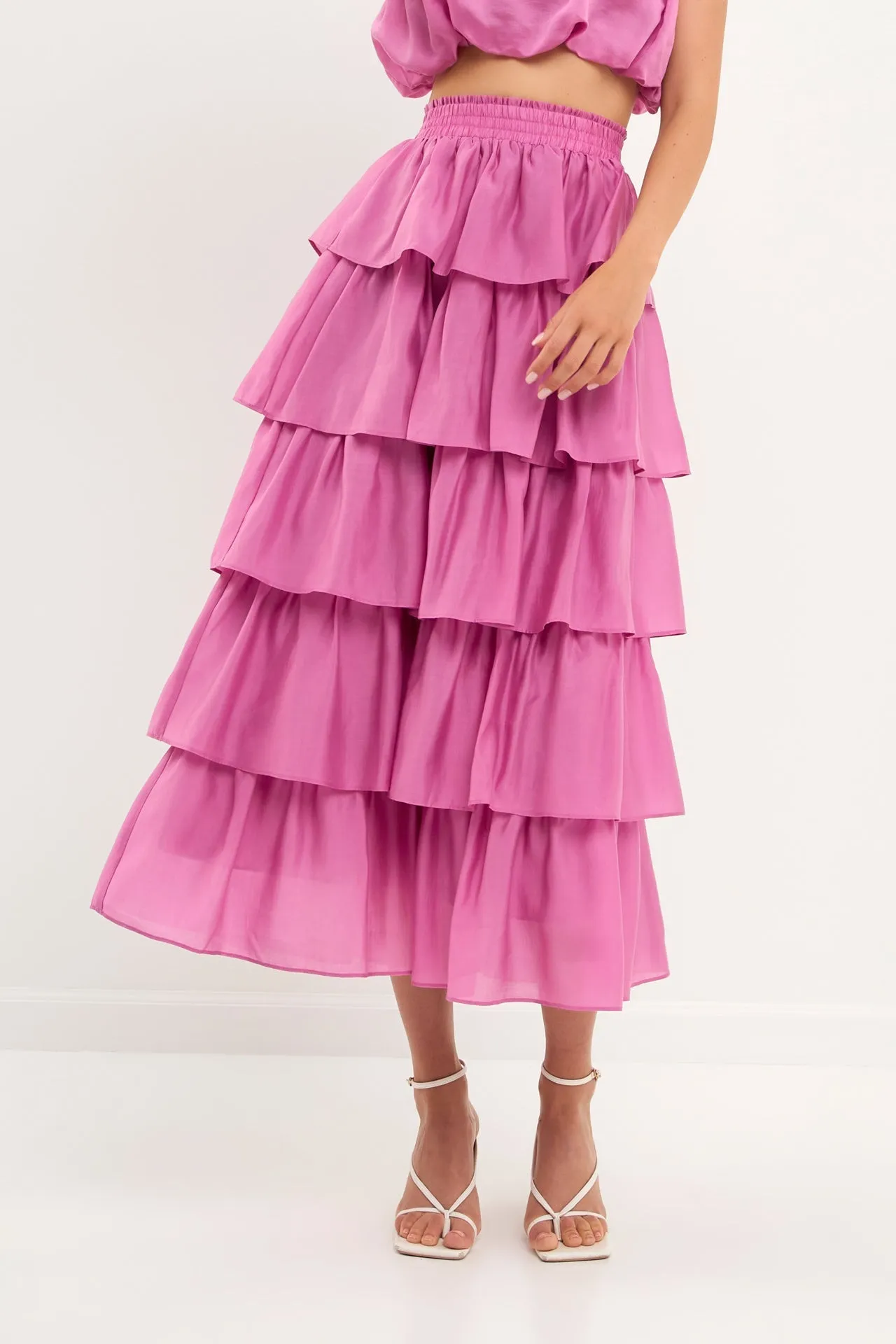 Endless Rose - Tiered Midi Skirt