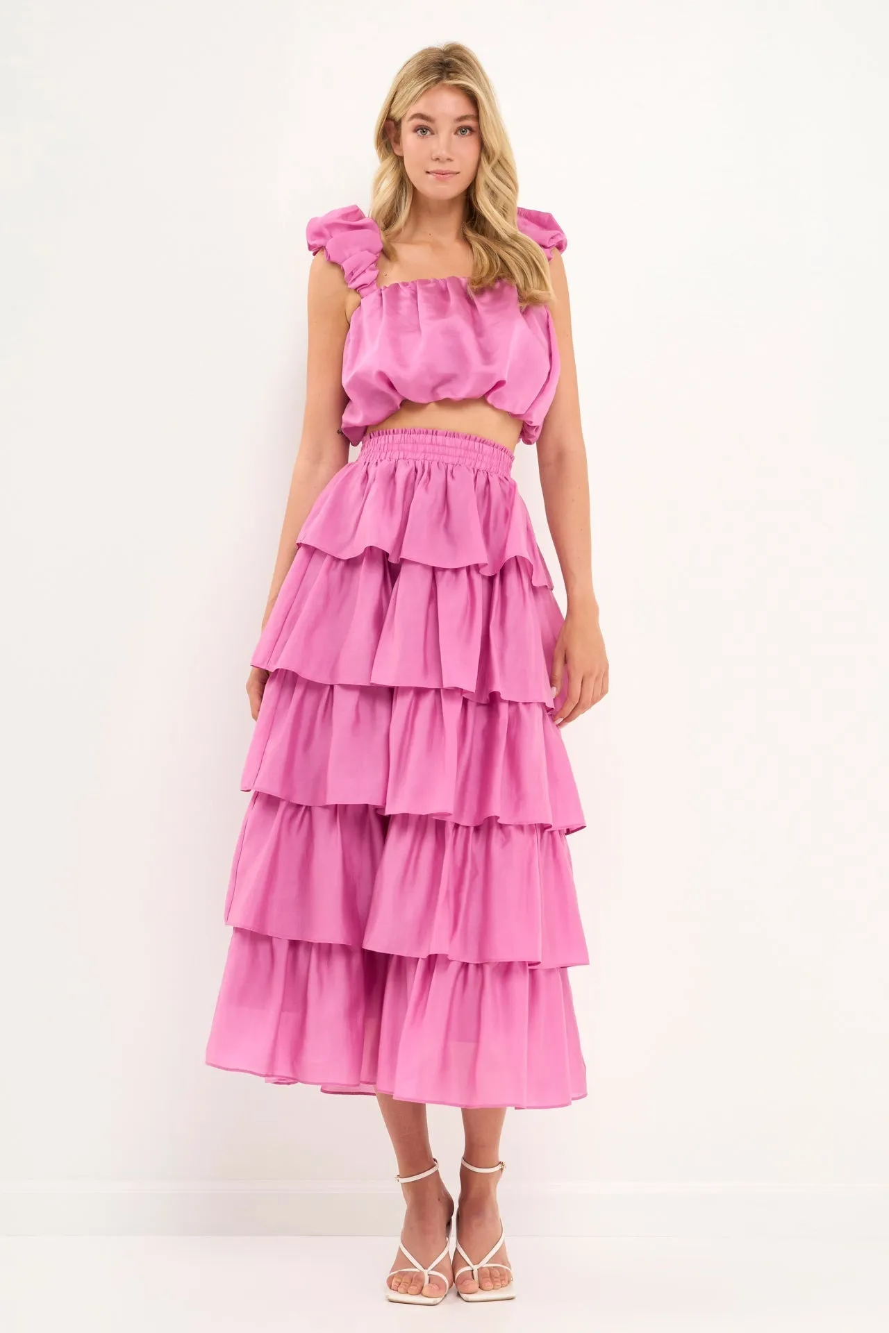 Endless Rose - Tiered Midi Skirt