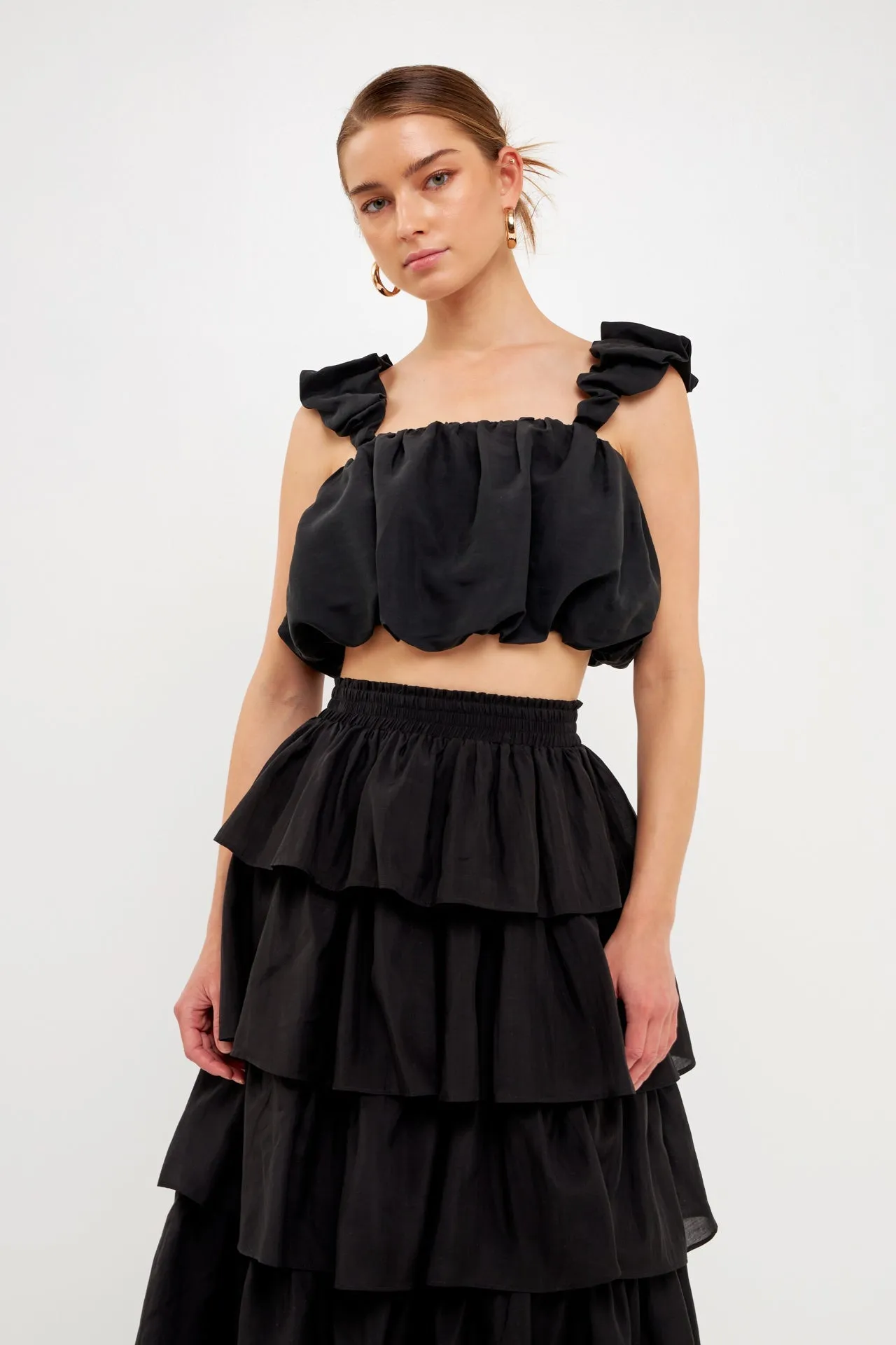 Endless Rose - Tiered Midi Skirt