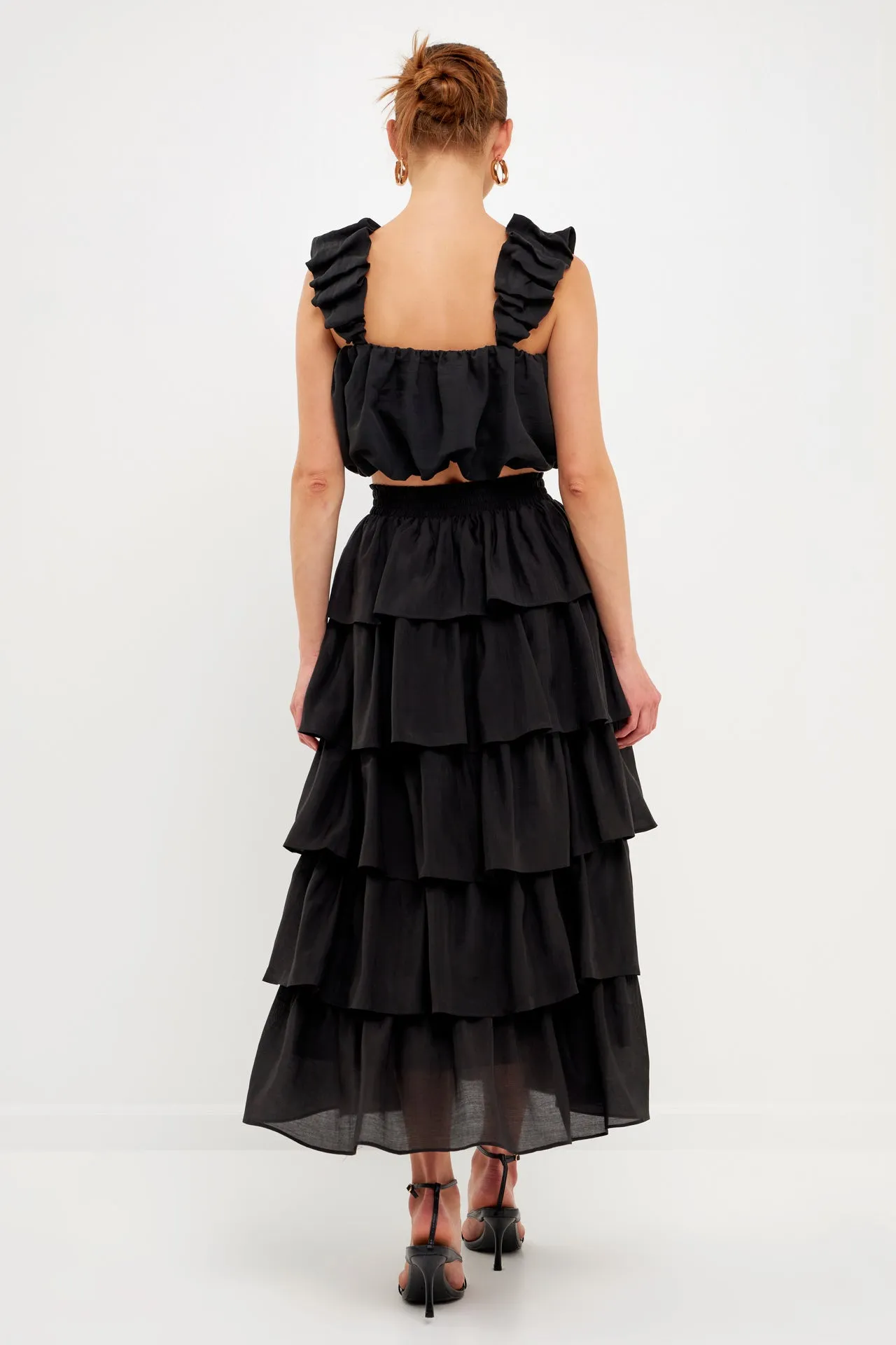 Endless Rose - Tiered Midi Skirt
