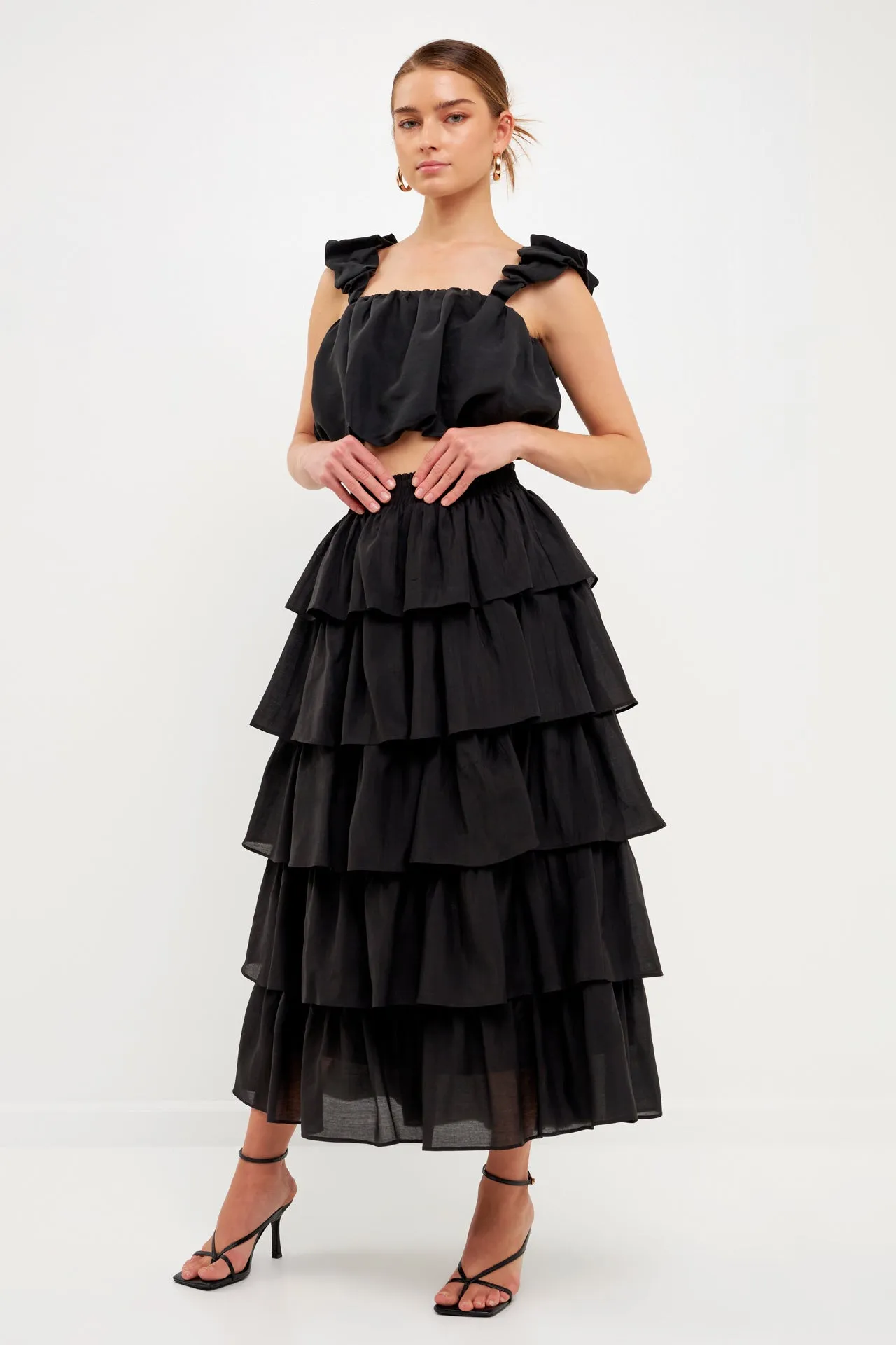 Endless Rose - Tiered Midi Skirt