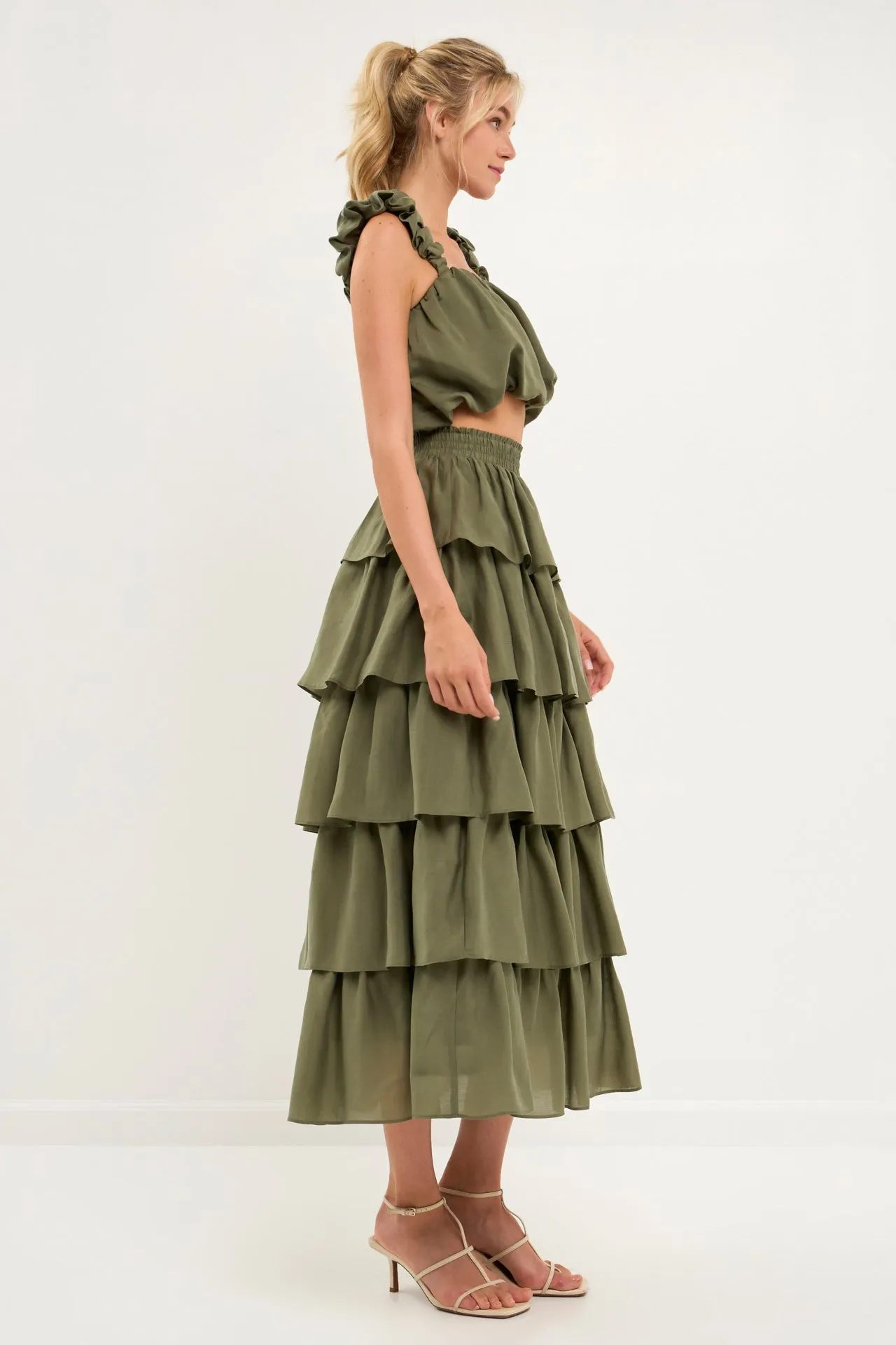 Endless Rose - Tiered Midi Skirt
