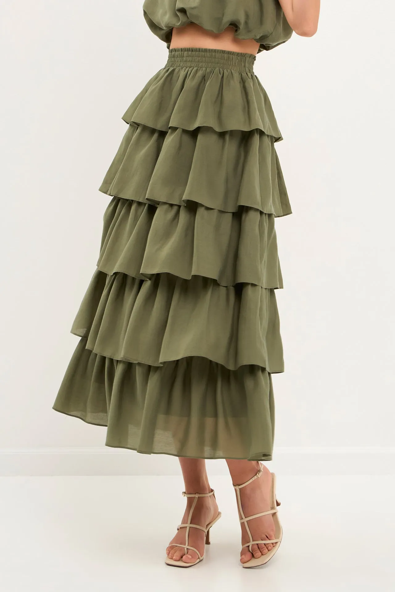 Endless Rose - Tiered Midi Skirt