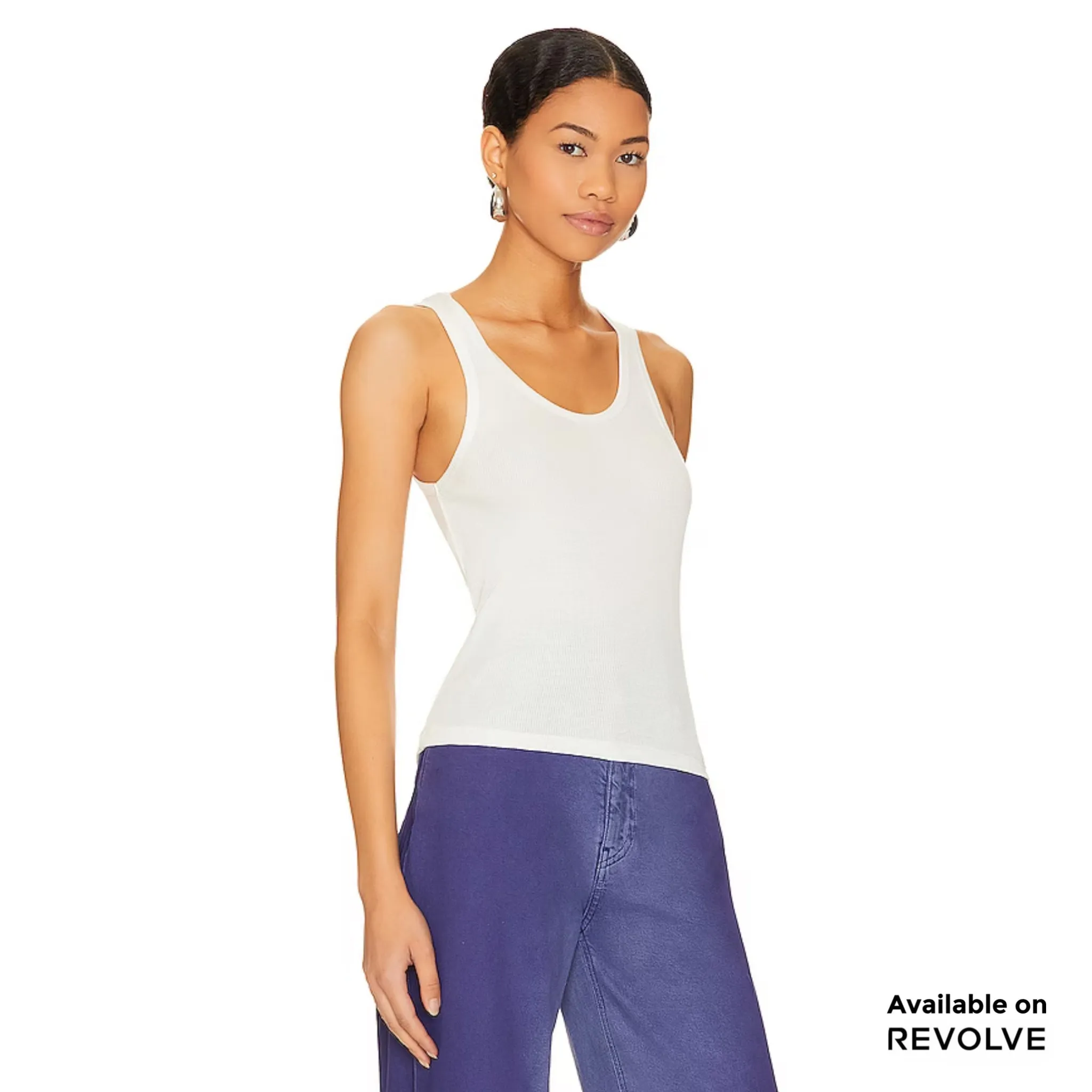 Essentials - Rib Tank - White