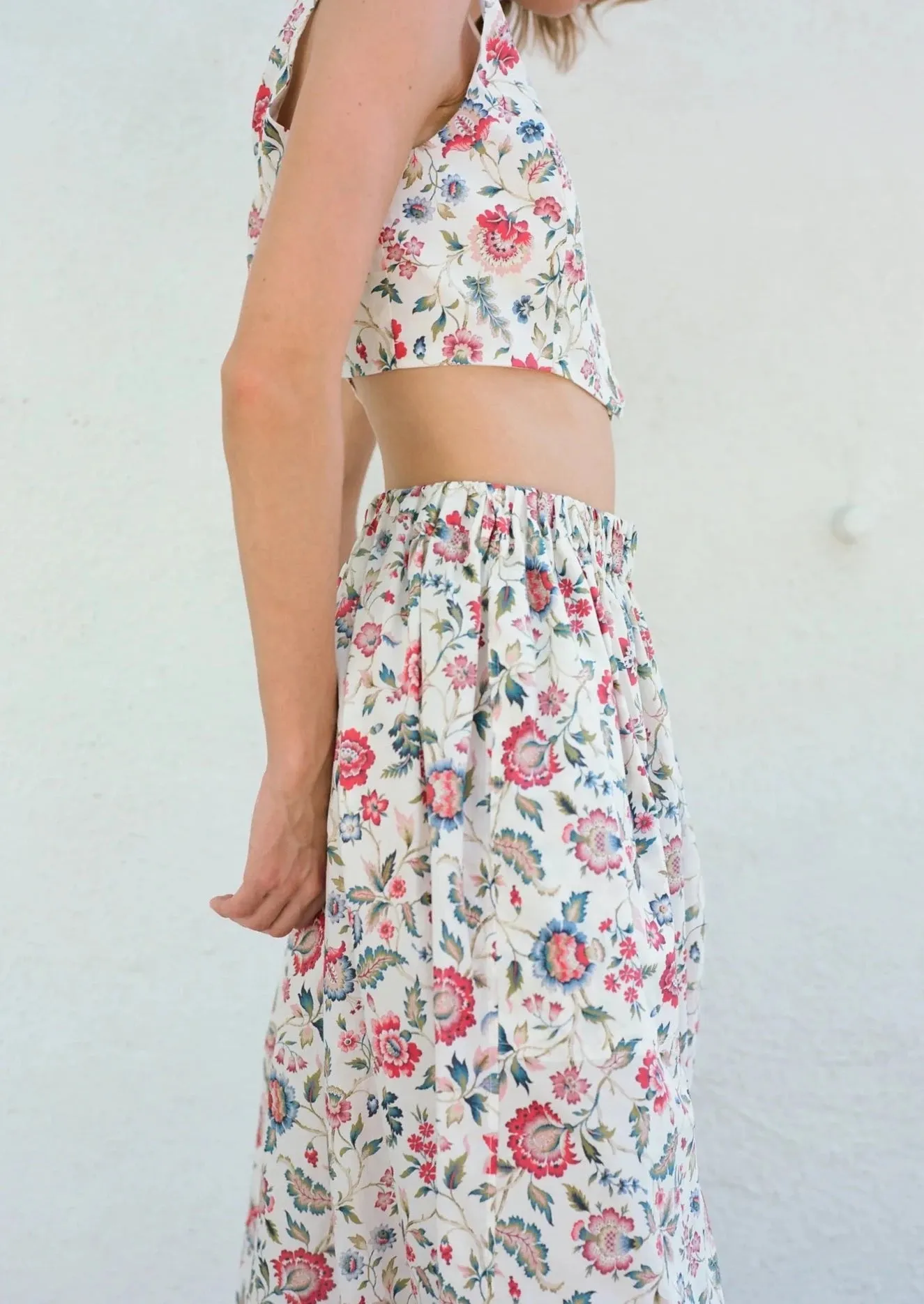 Evan Maxi Skirt, Perennial Floral