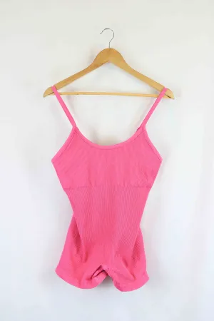 Exie Hot Pink Sports Romper XL