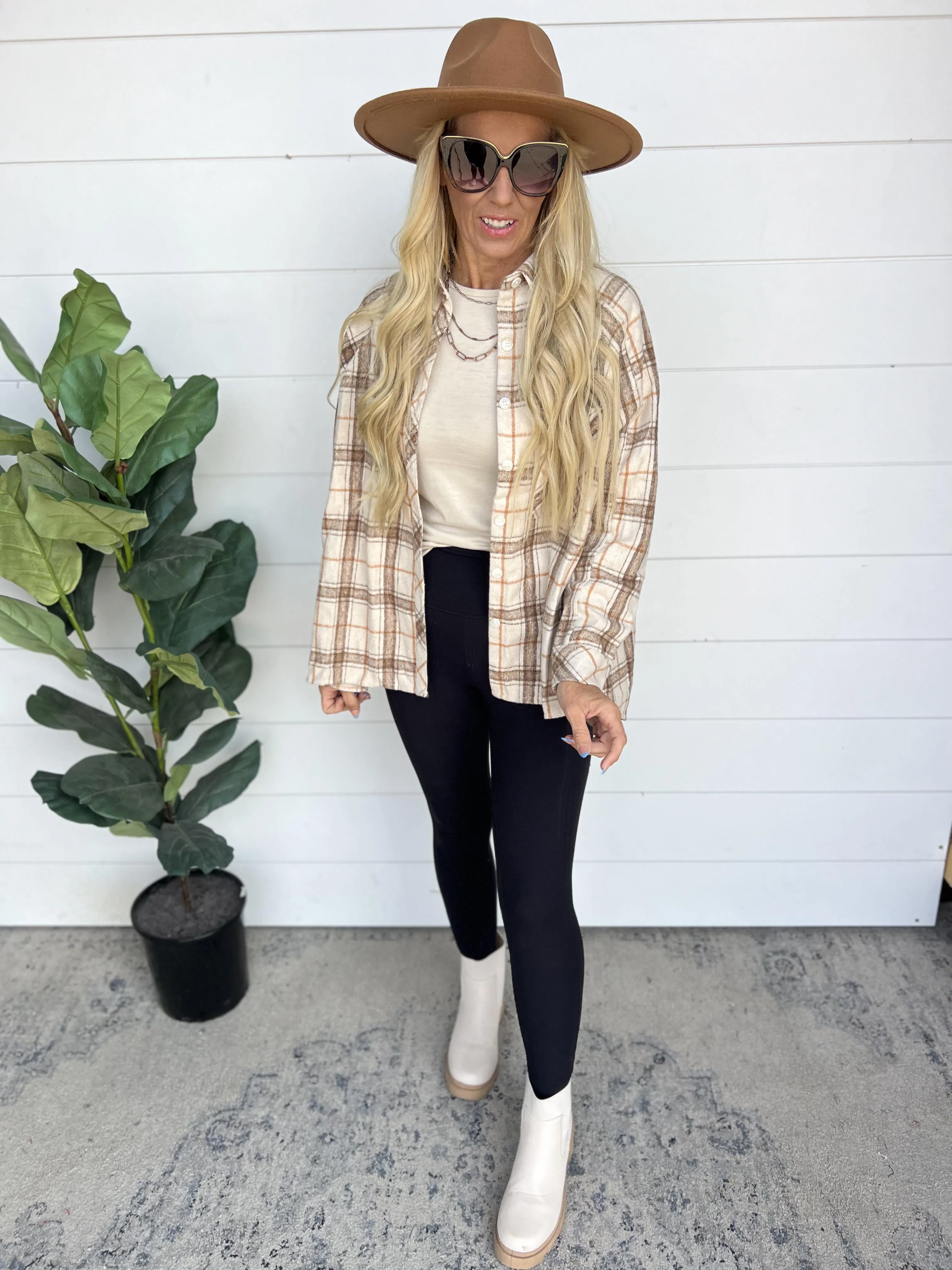 Falling for Plaid Hi Low Shacket