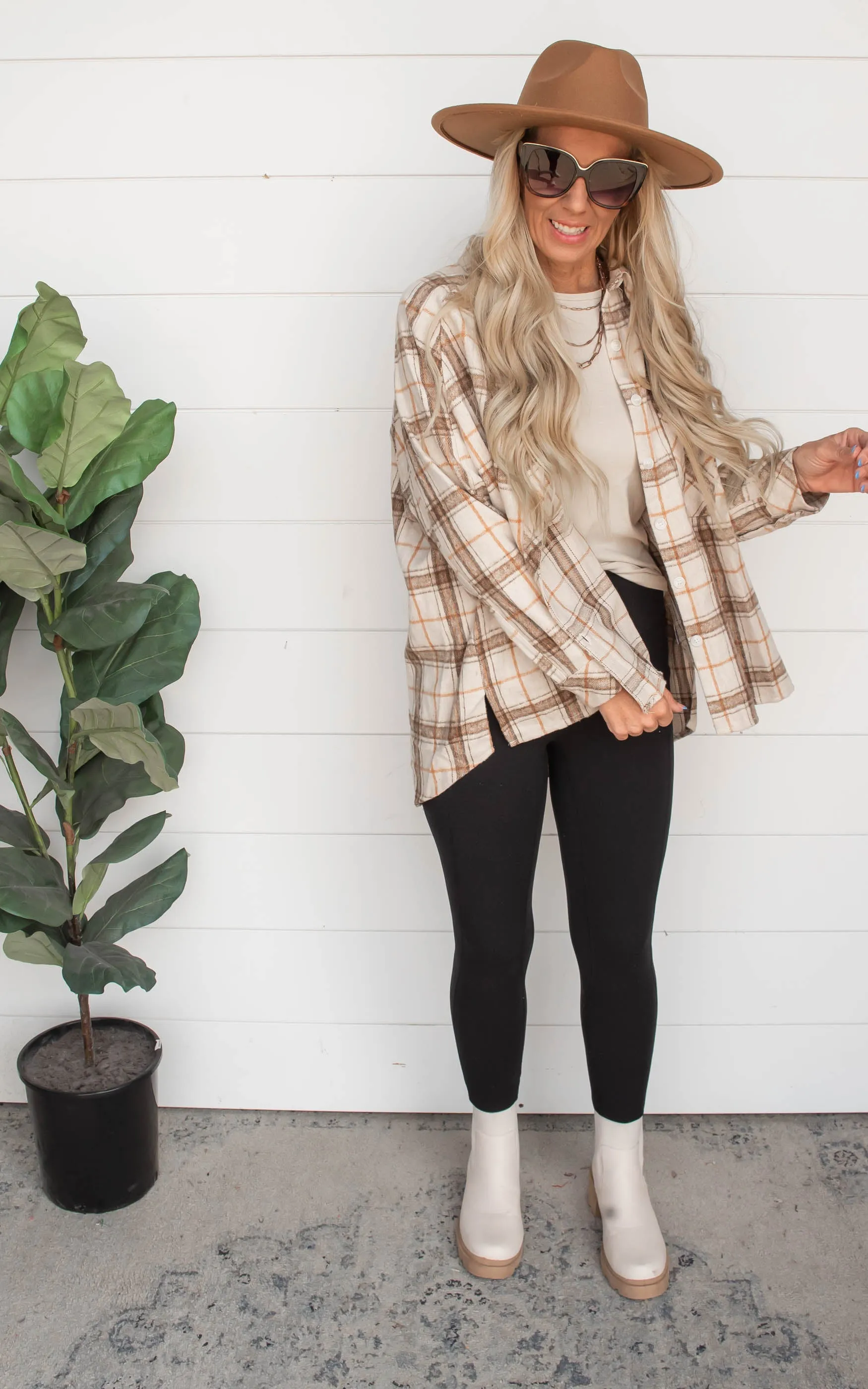 Falling for Plaid Hi Low Shacket