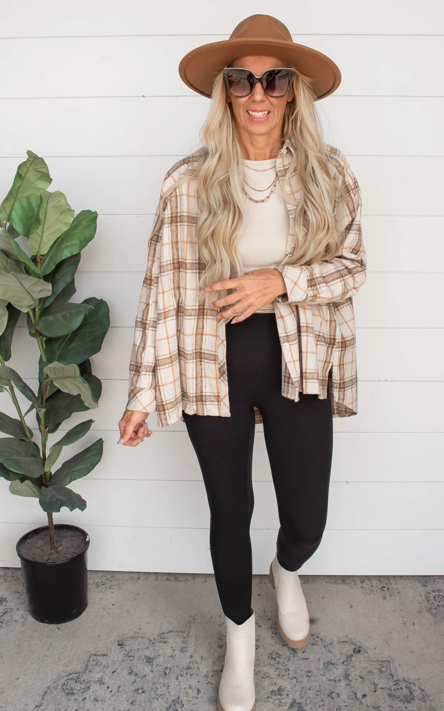 Falling for Plaid Hi Low Shacket