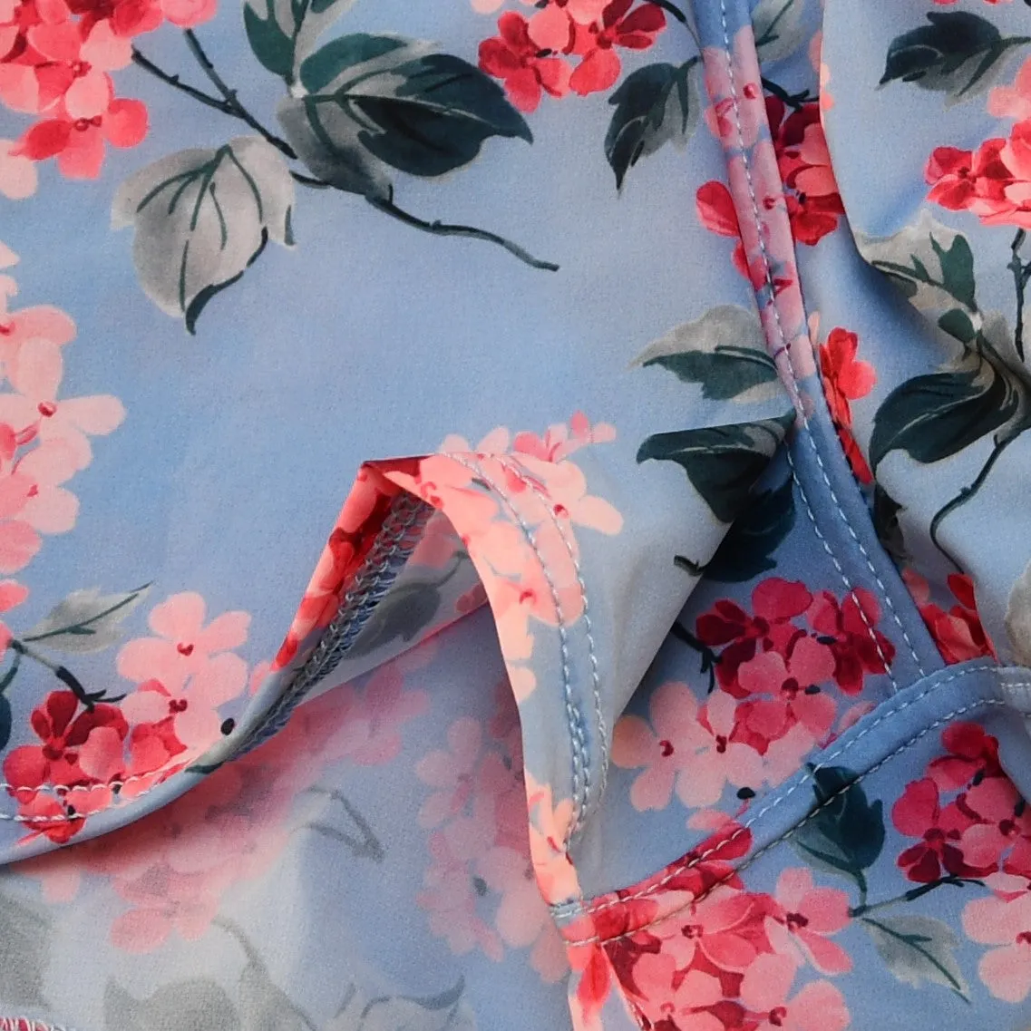 Flower Boxer Blue by Etseo