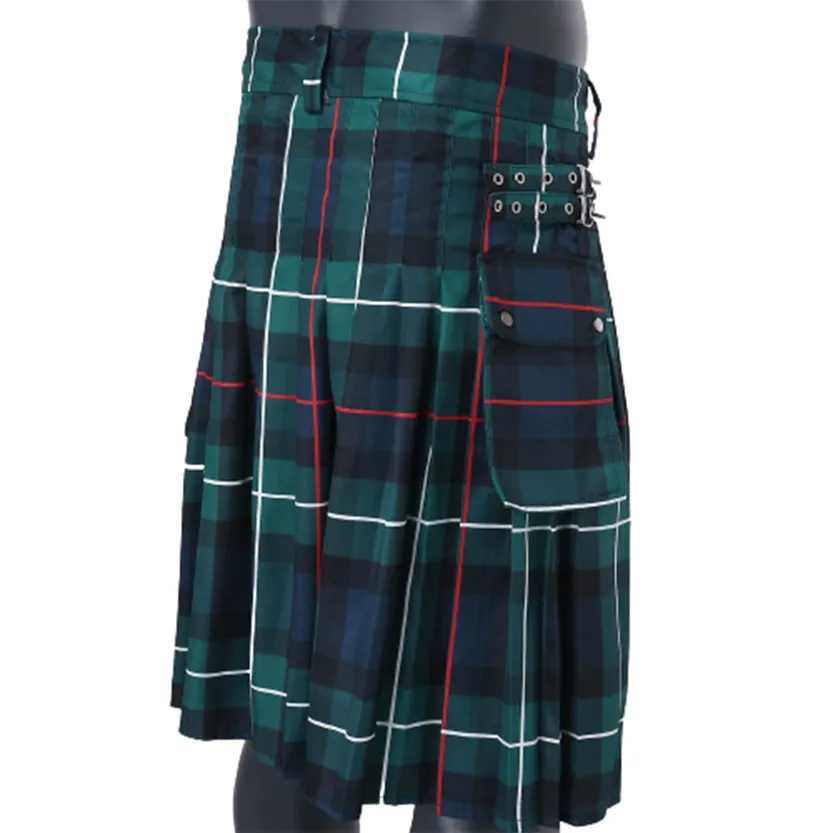 Funki Buys | Skirts | Men's Gothic Punk Pleated Pocket Kilts