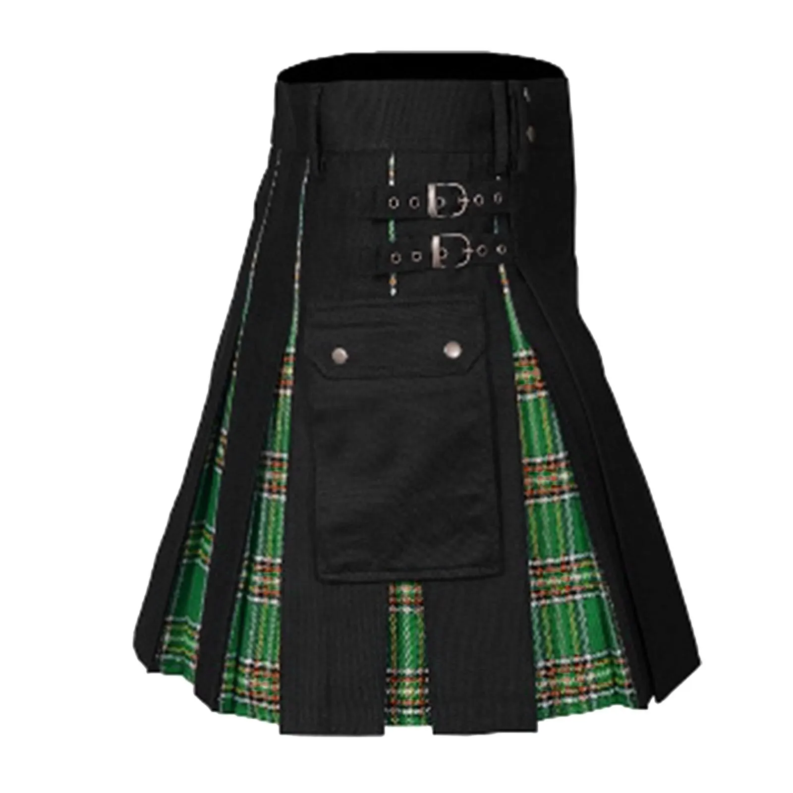 Funki Buys | Skirts | Men's Gothic Punk Pleated Pocket Kilts