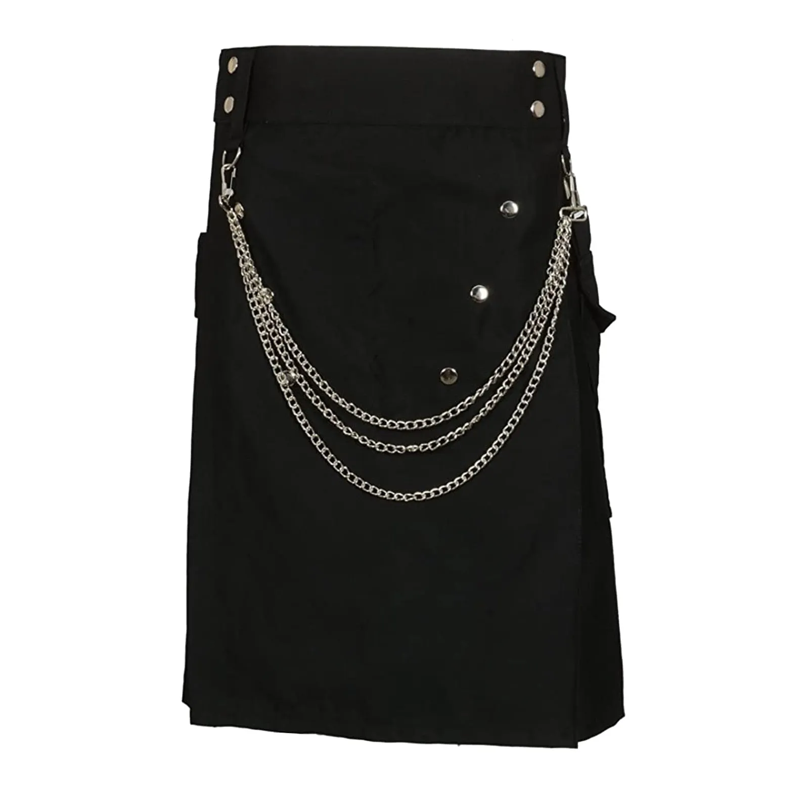 Funki Buys | Skirts | Men's Gothic Punk Pleated Pocket Kilts