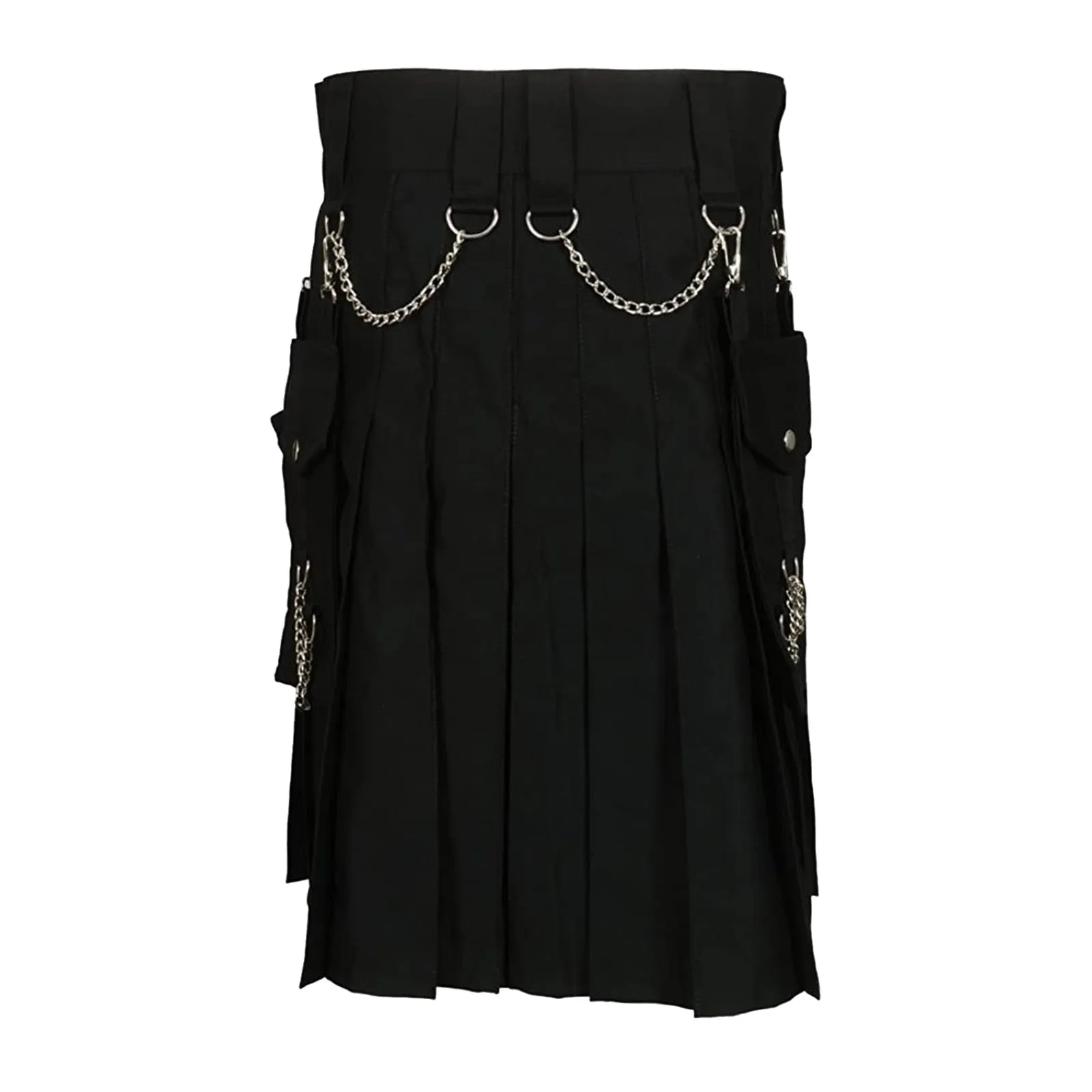 Funki Buys | Skirts | Men's Gothic Punk Pleated Pocket Kilts