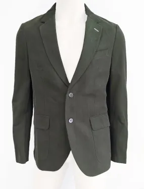 GANT RUGGER Men's Military Green Cotton Uncontructed Blazer NWT