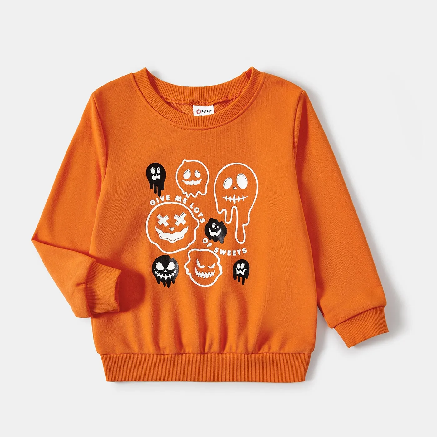 Glowing Family Matching Halloween Light-up Shirts Ghost Print Tops