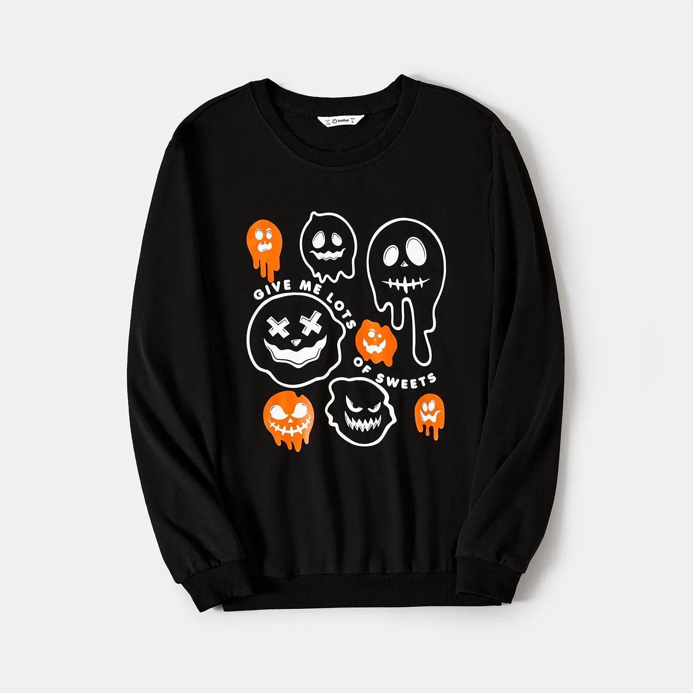 Glowing Family Matching Halloween Light-up Shirts Ghost Print Tops