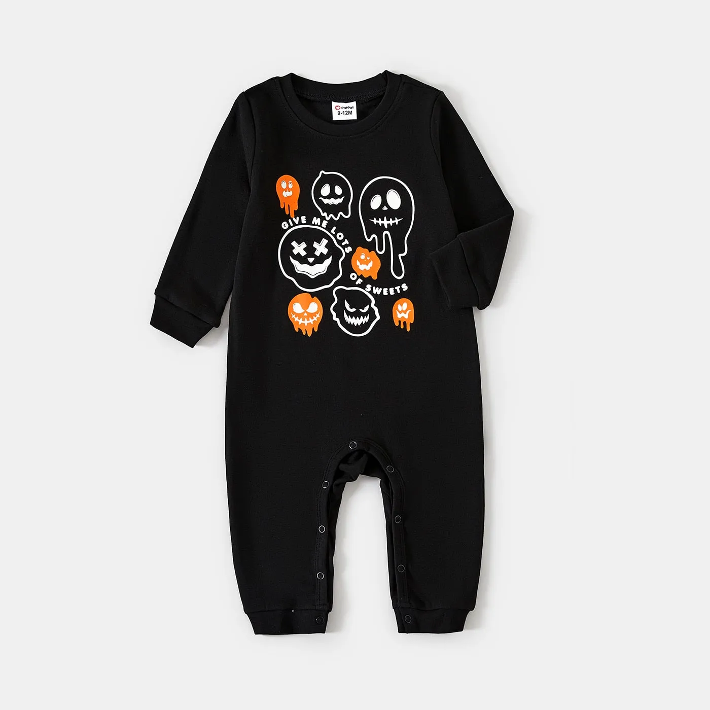 Glowing Family Matching Halloween Light-up Shirts Ghost Print Tops