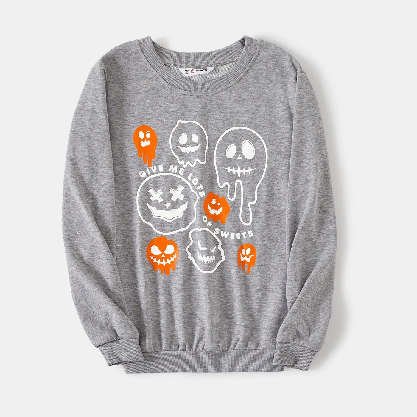 Glowing Family Matching Halloween Light-up Shirts Ghost Print Tops