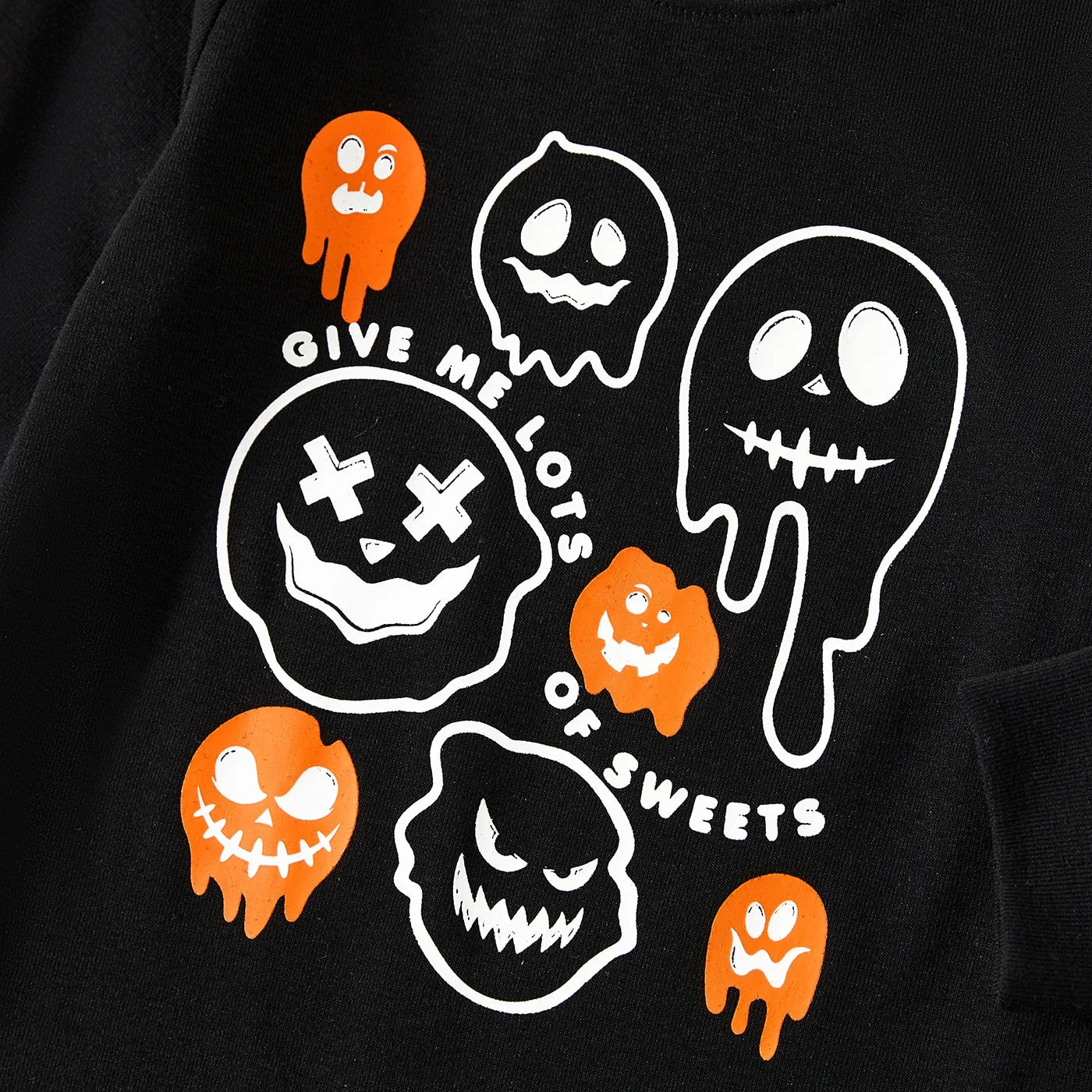 Glowing Family Matching Halloween Light-up Shirts Ghost Print Tops