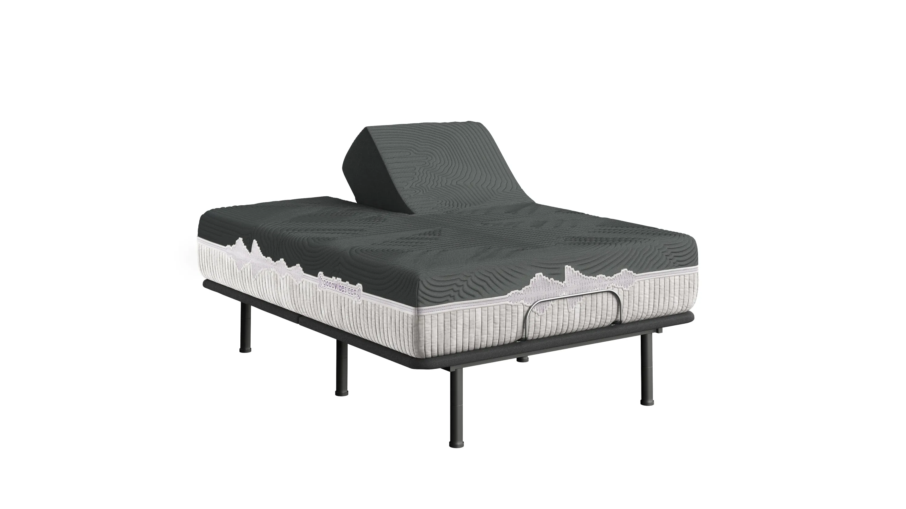 GoodVibeSleep Soothe Hybrid Foam and Coil Flex Head 13" Mattress - Queen