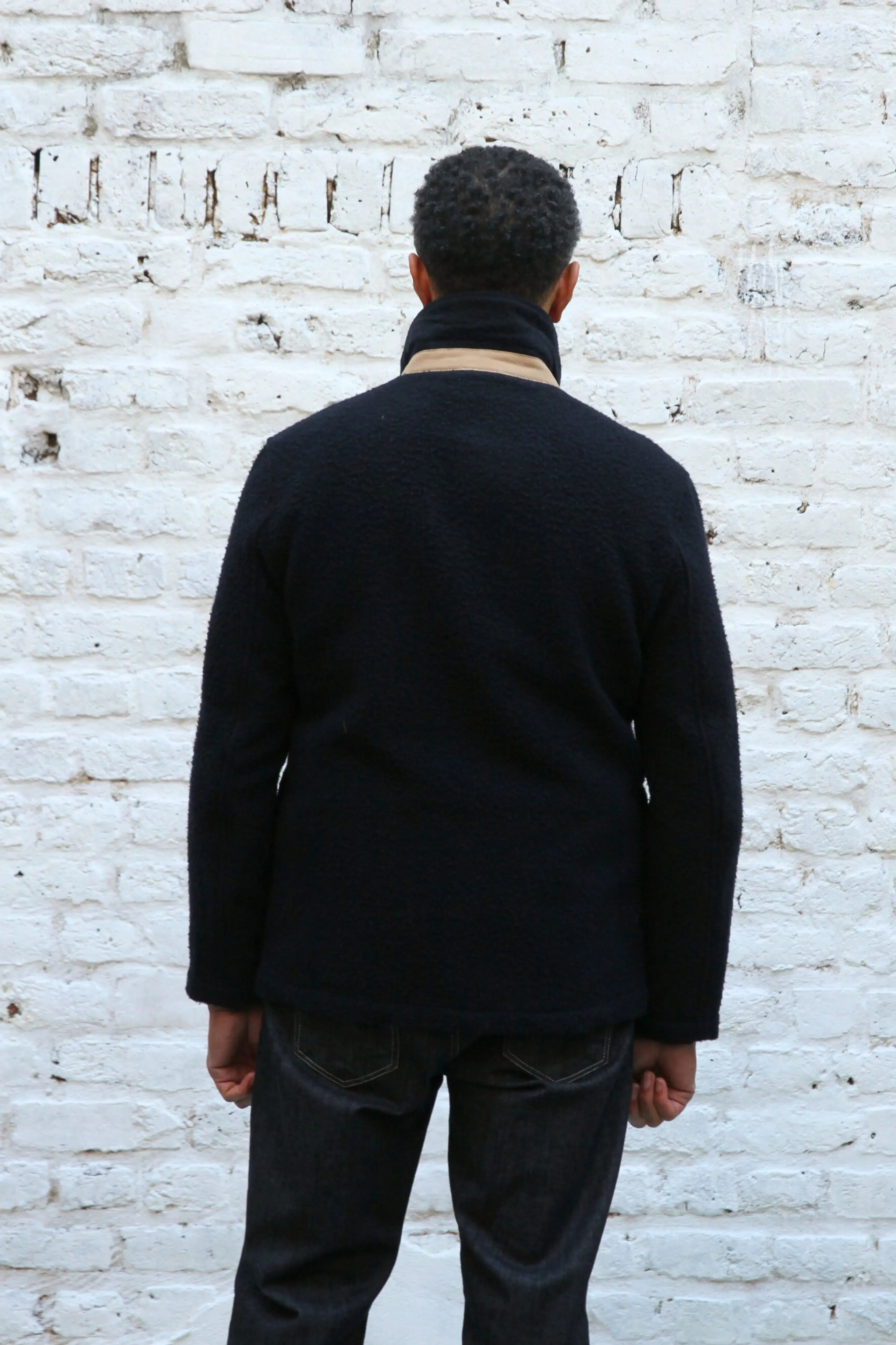 Goring Wool Jacket - Navy Casentino