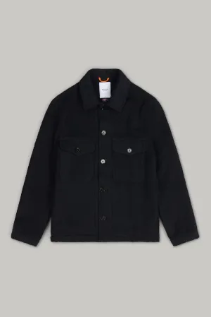 Goring Wool Jacket - Navy Casentino