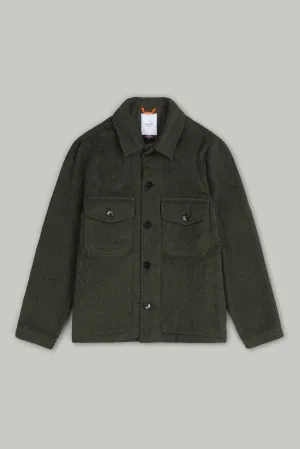 Goring Wool Jacket - Olive Casentino