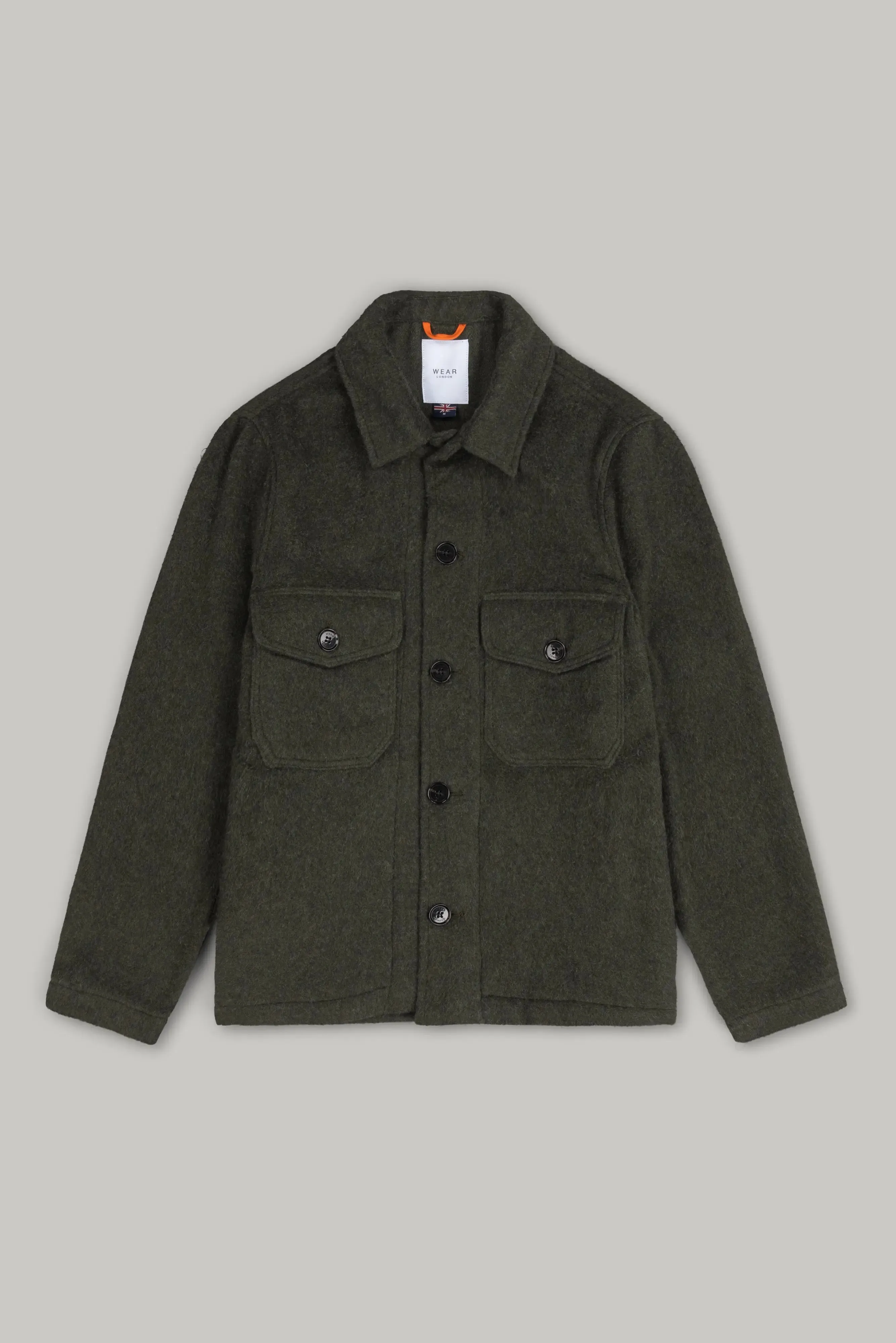 Goring Wool Jacket - Olive Casentino