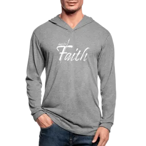 Graphic Hoodie, Inspire Faith Long Sleeve Tri-Blend Hooded Tee