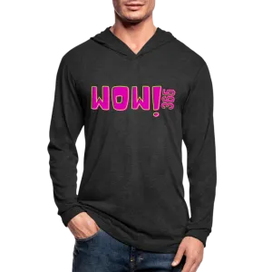 Graphic Hoodie, Pink WoW 365 Long Sleeve Tri-Blend Hooded Tee