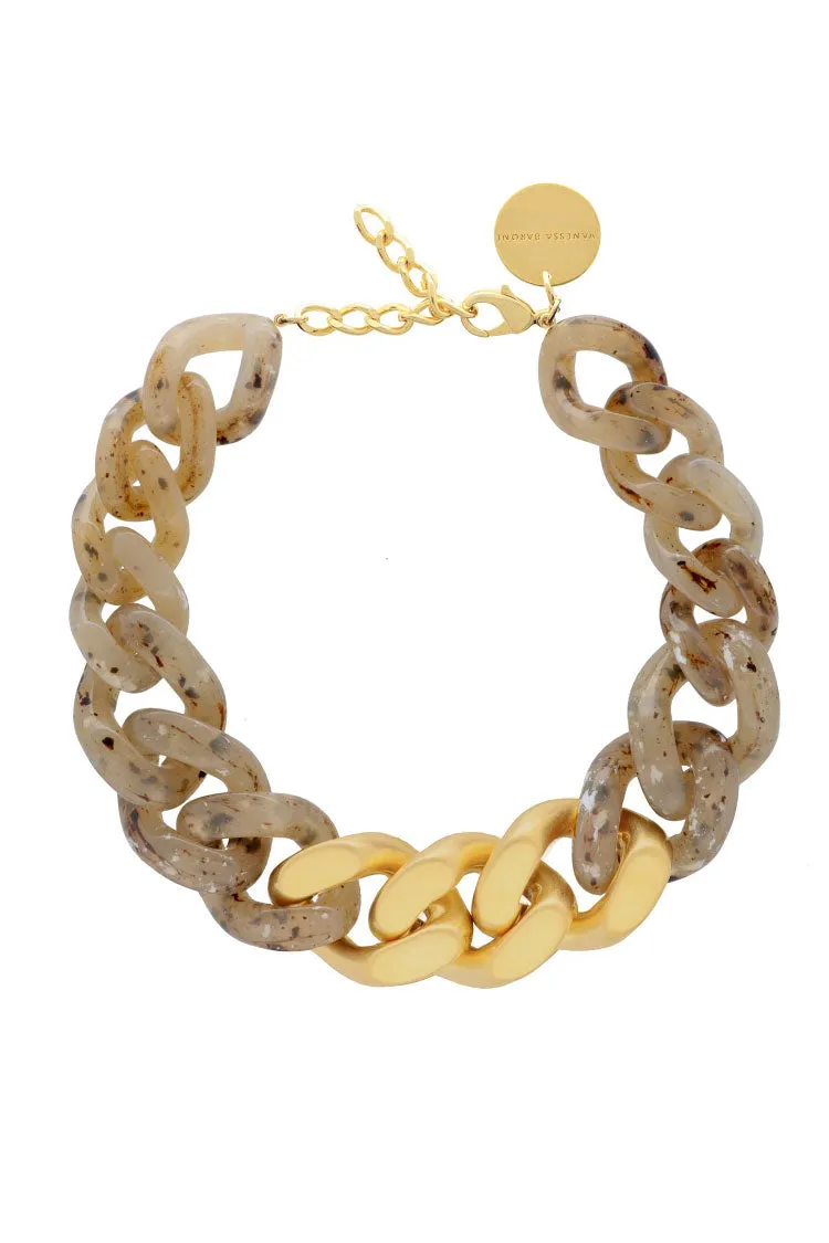 Great Necklace w Gold in Light Bernstein