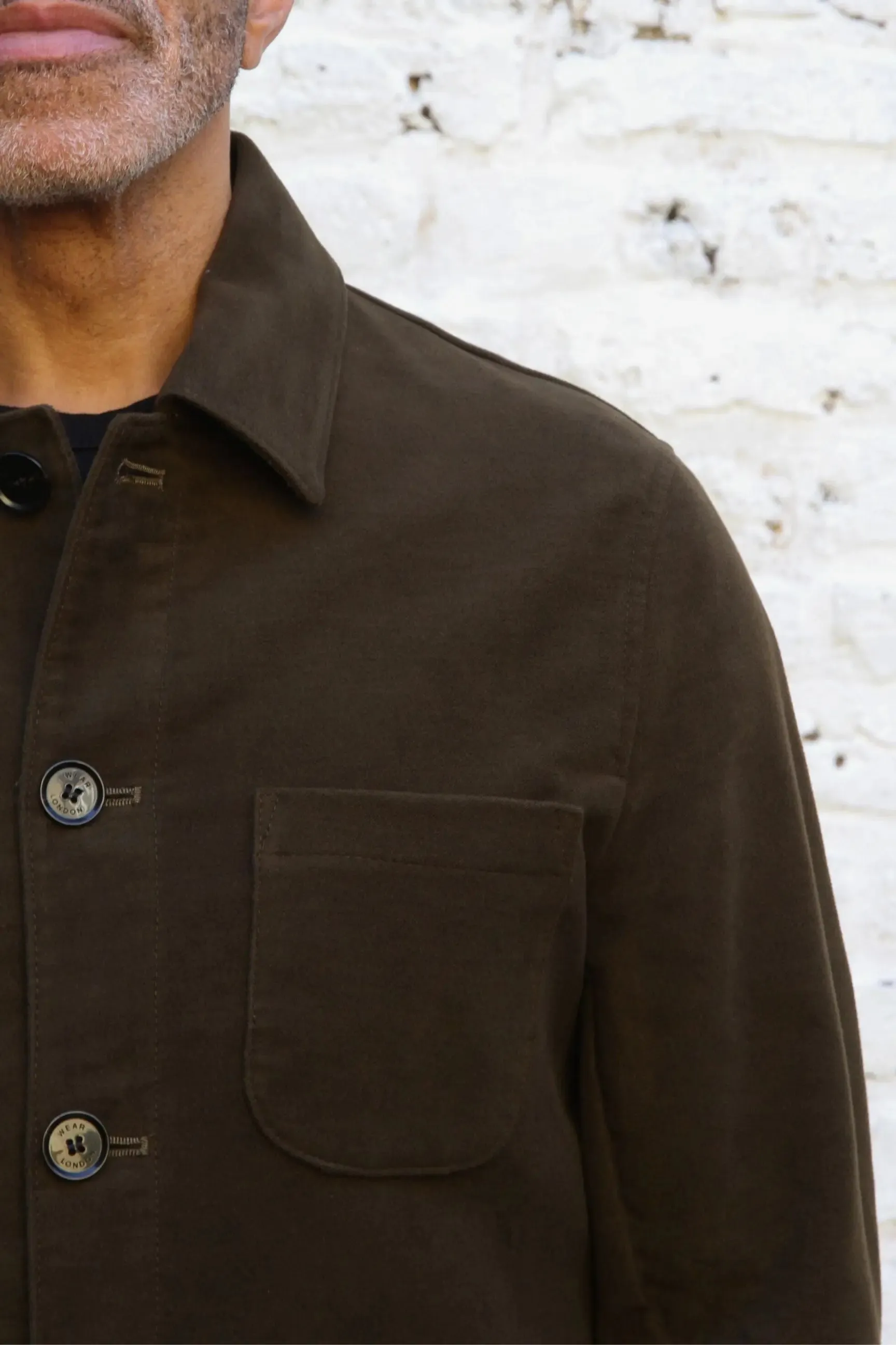 Hosken Jacket  - Olive Moleskin
