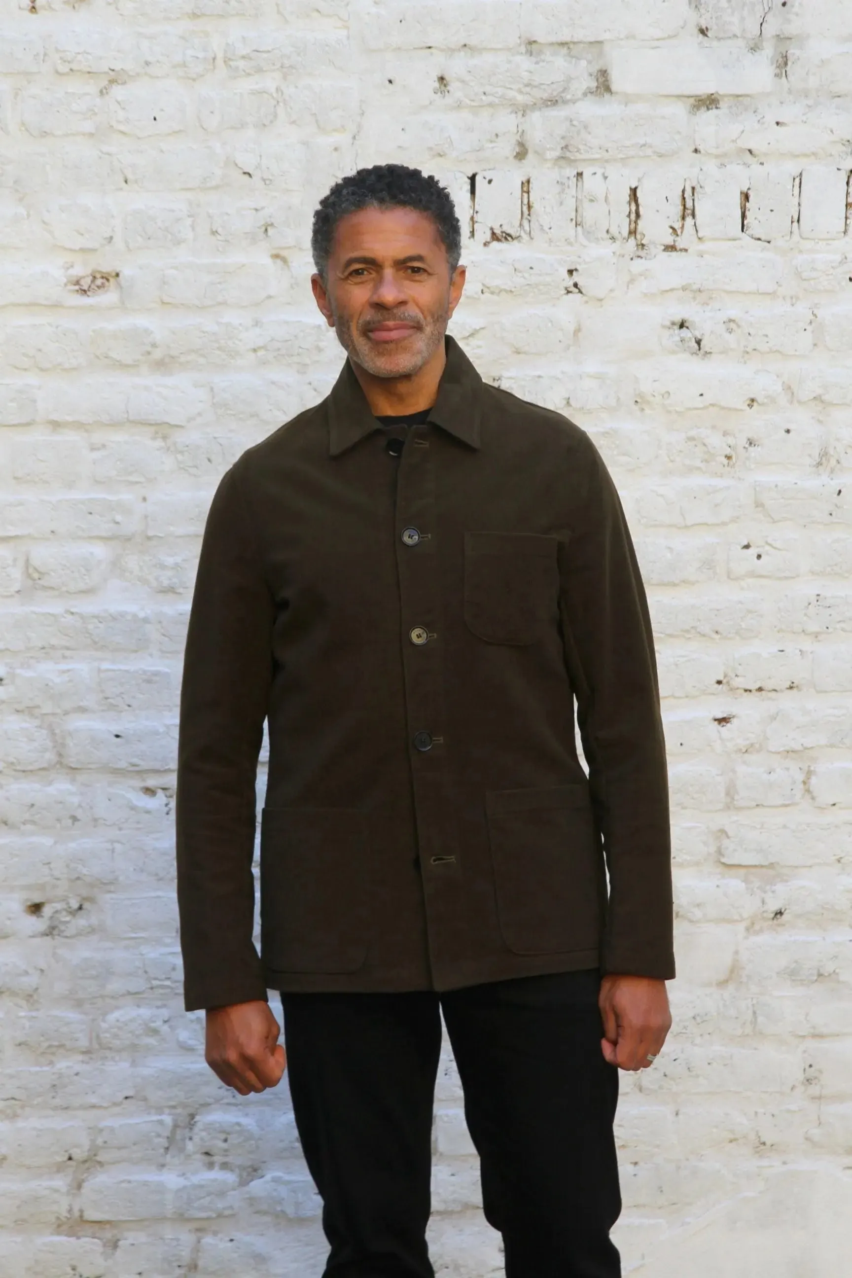 Hosken Jacket  - Olive Moleskin
