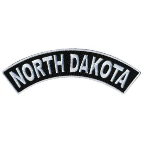 Hot Leathers North Dakota 4” X 1” Top Rocker Patch